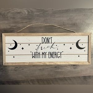 Hand made 16x6” witchy quote home decor